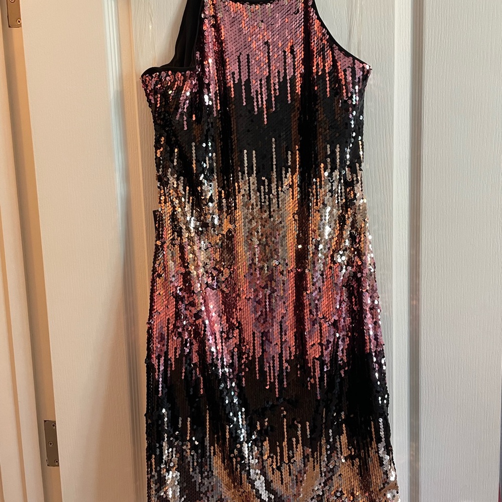 VENUS Sequin Halter Dress